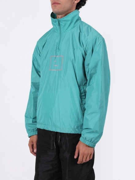 ACNE STUDIOS Half Zip Hoodie Jade Green