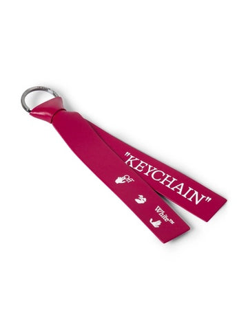 OFF-WHITE Fushia Keychain